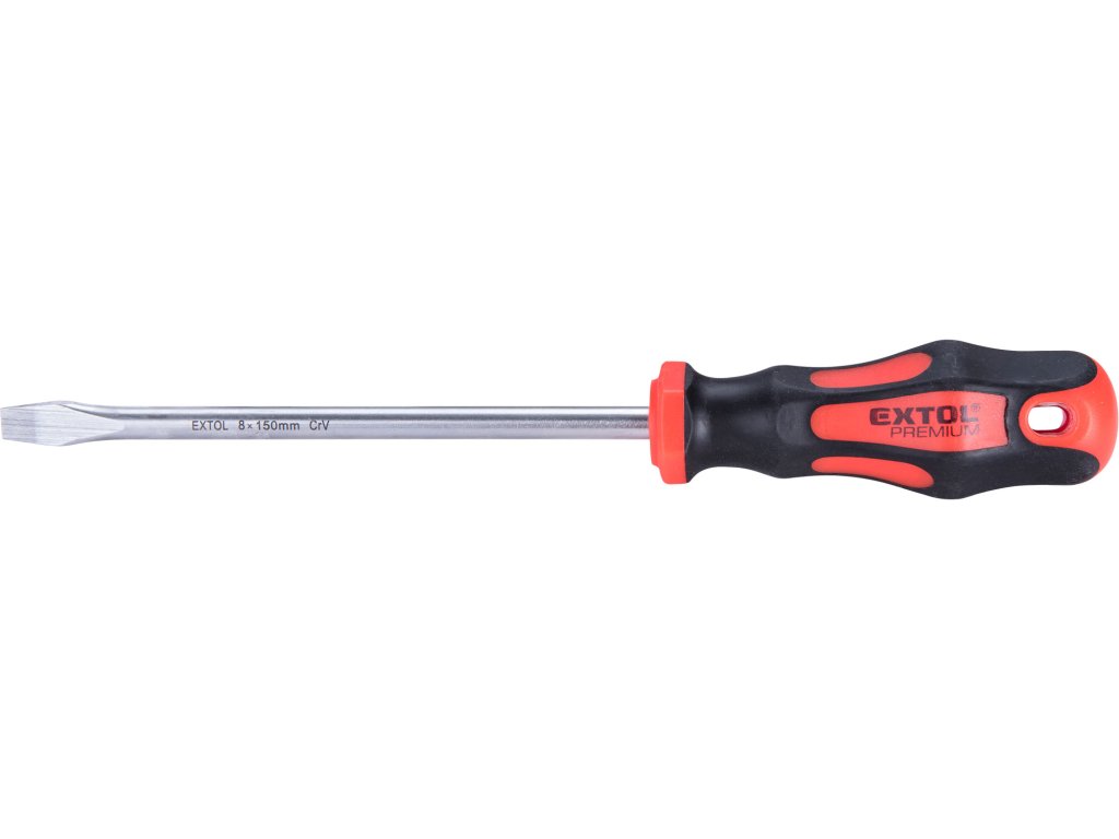 Plochý šroubovák EXTOL PREMIUM (-) 8×150 mm, CrV