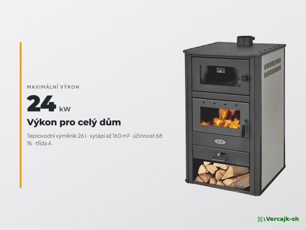 BLIST BRM E — detail dvířek a topeniště teplovodních kamen s výměníkem