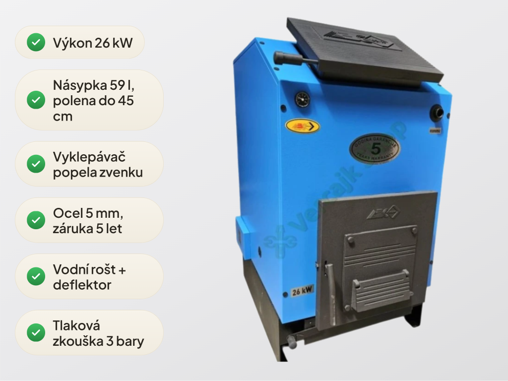 Výhody kotle ECONOMIC S 26 kW