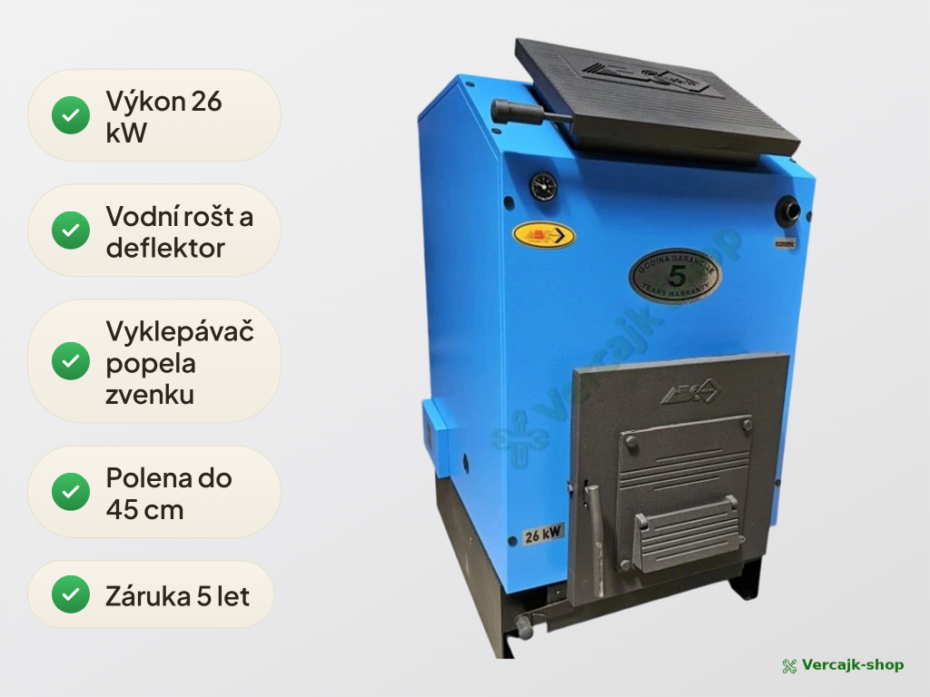 Výhody kotle ECONOMIC S 26 kW