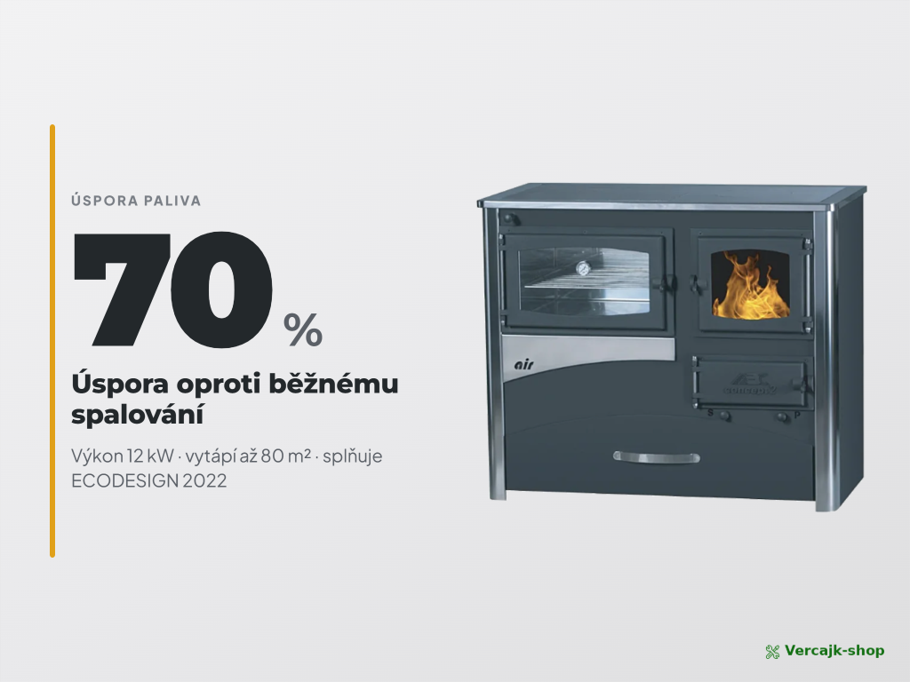 CONCEPT 2 AIR — sporák připravený k instalaci