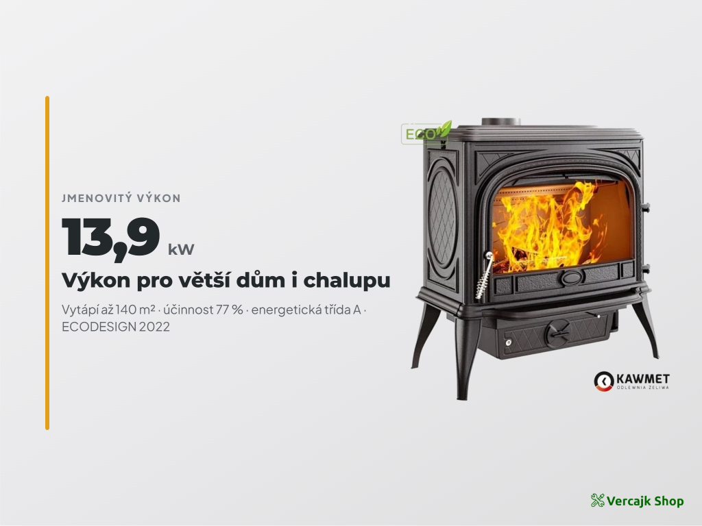 Napojení kamen SPHINX S6 ECO na kouřovod 150 mm