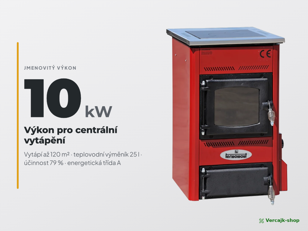 TEMY ES 10 kW — zadní vývod kouřovodu a napojení soustavy