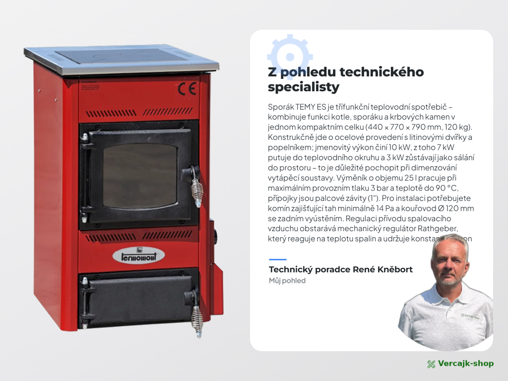 TEMY ES 10 kW připravený k expedici na paletě