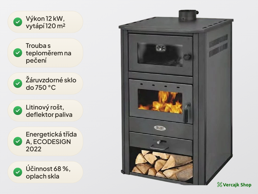 BLIST BRM — detail pečicí trouby s prosklením a teploměrem