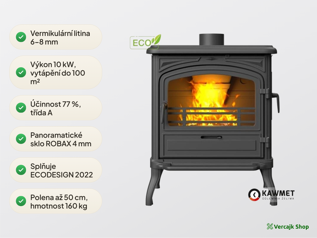 Bezpečná instalace kamen PREMIUM EOS S13 na nehořlavou podložku