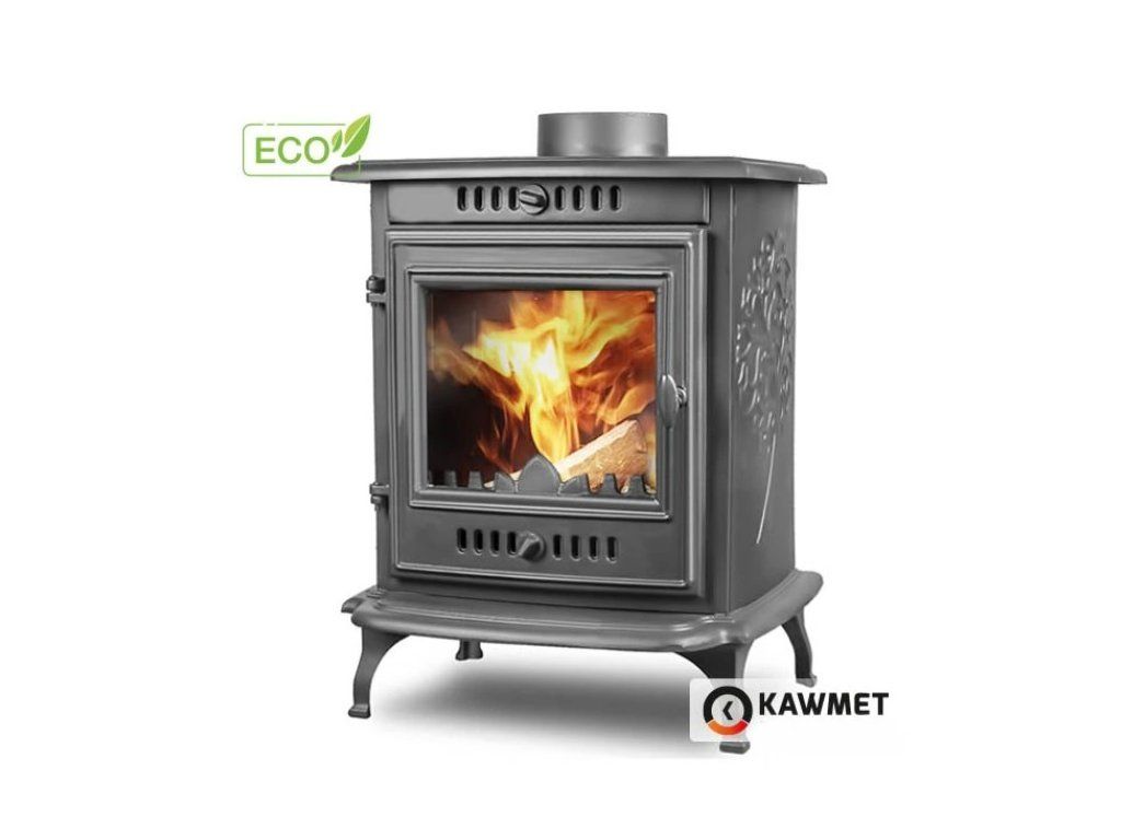 Litinová krbová kamna P10 ECO 6,8 kW s designovým reliéfem