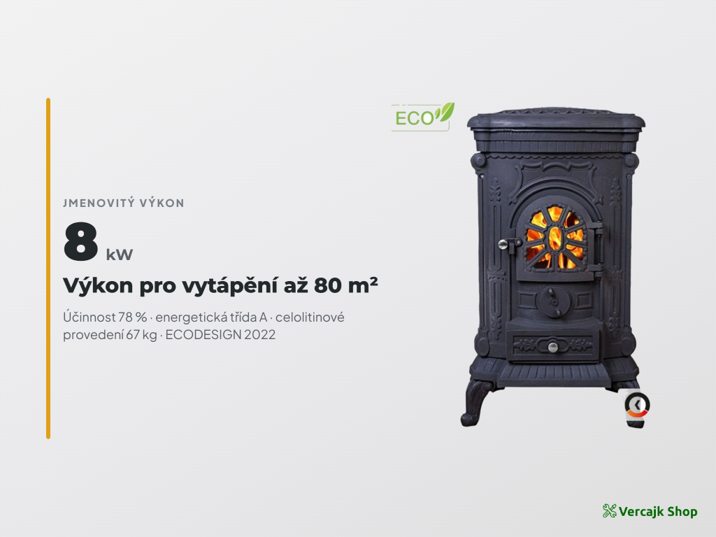 Varná plotna a litinová konstrukce kamen P9