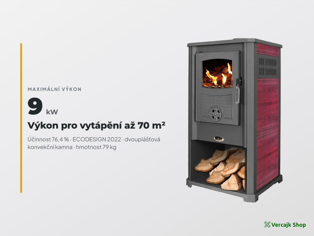BLIST Konzul N — jak fungují teplovzdušná kamna se šamotovou akumulací