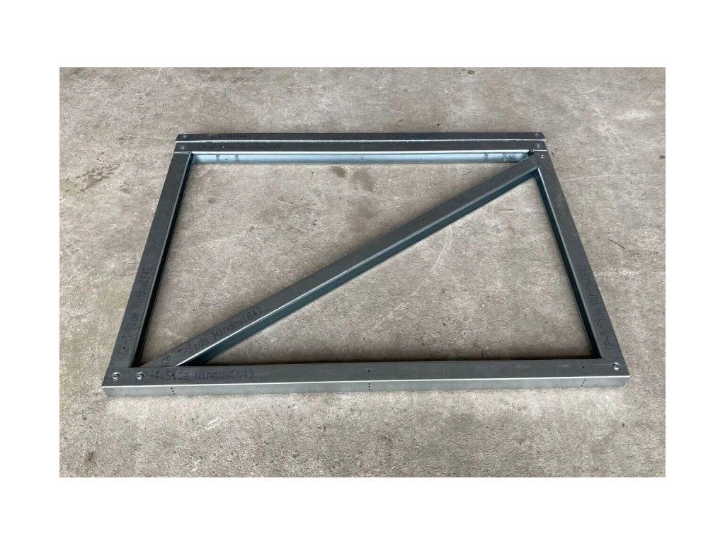 Detail okna Weisa VICTORIA — pozinkovaná ocelová konstrukce