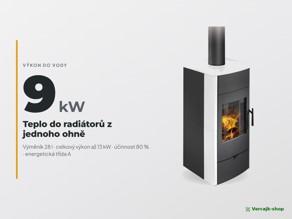 Romotop ESPERA — obsah dodávky teplovodních kamn s výměníkem