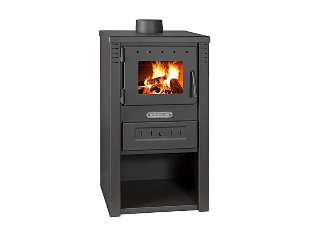 Krbová kamna LAVA B Eko 9 kW — kompaktní teplovzdušná kamna na dřevo, celkový pohled