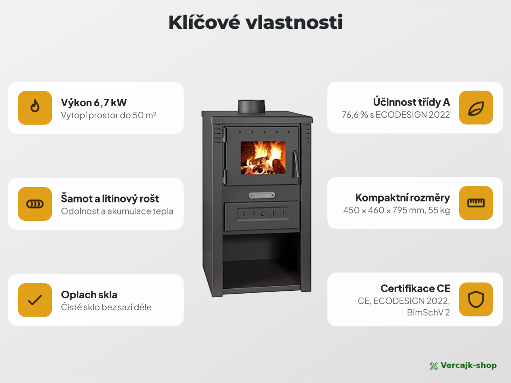 LAVA B Eko v provozu — kompaktní kamna na dřevo v chalupě