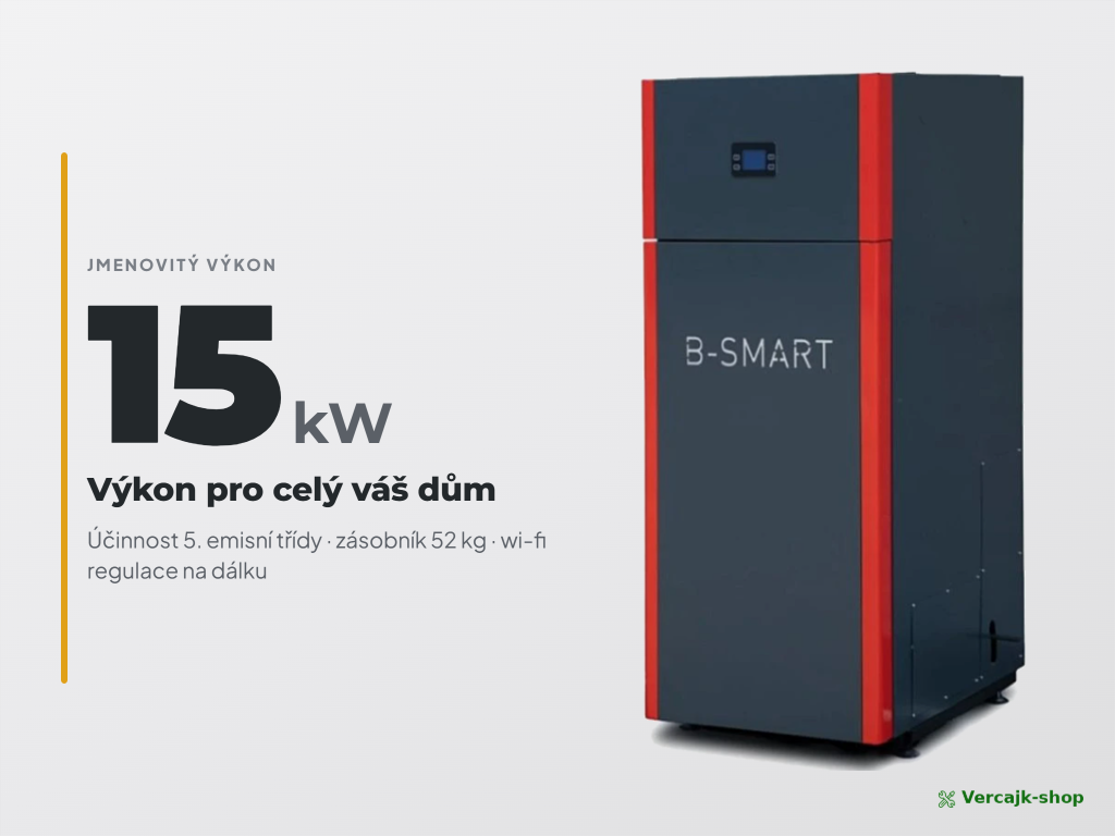 Kotel B-Smart 15 kW připravený k odeslání na paletě