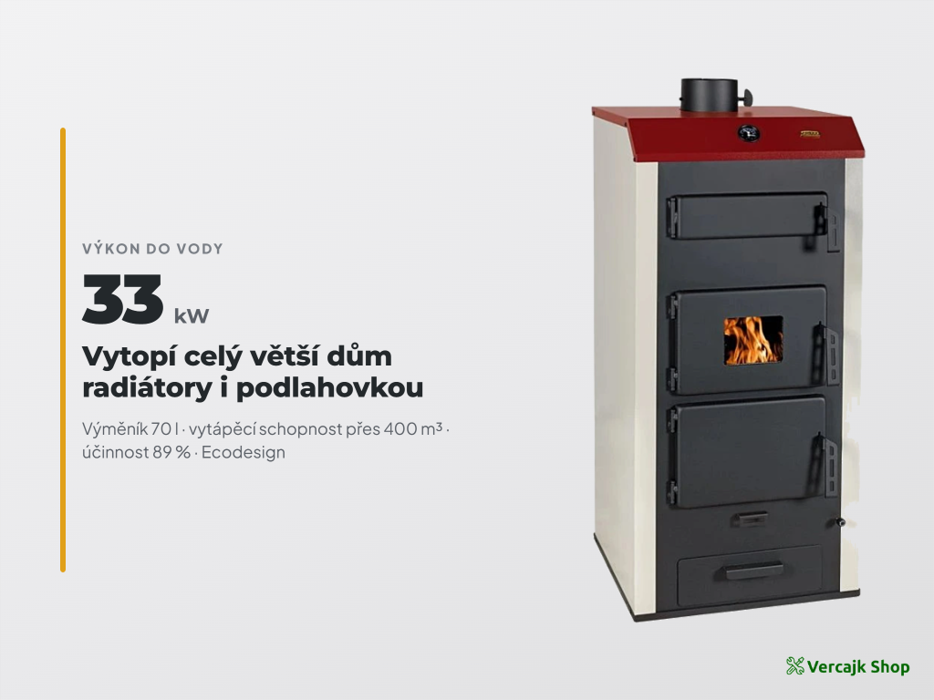 PRITY NS32 — teplovodní výměník 70 l a robustní konstrukce