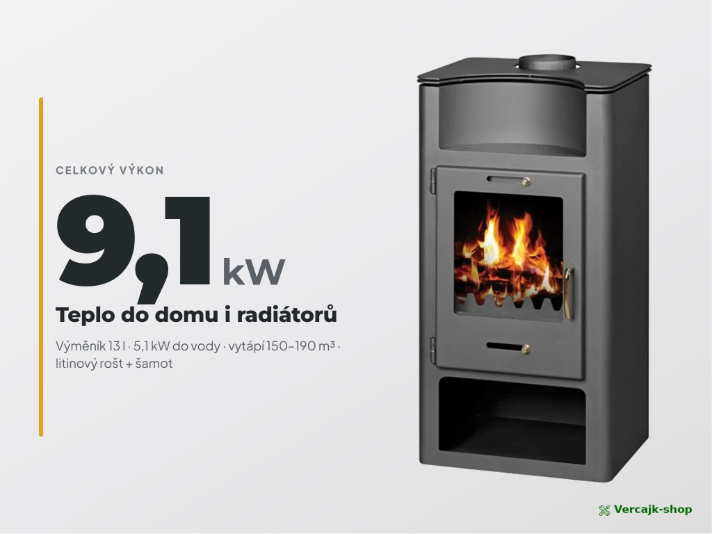 VICTORIA Elegance B — bezpečné zapojení teplovodní soustavy a umístění kamen