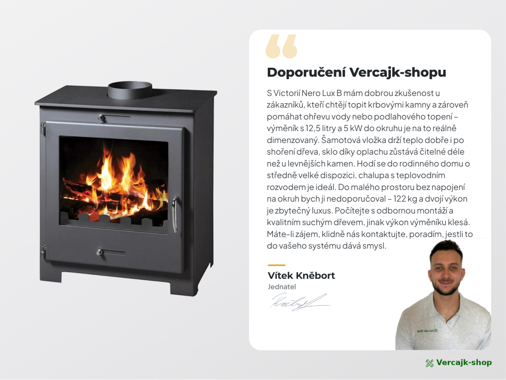 Doprava teplovodních krbových kamen VICTORIA Nero Lux B na paletě