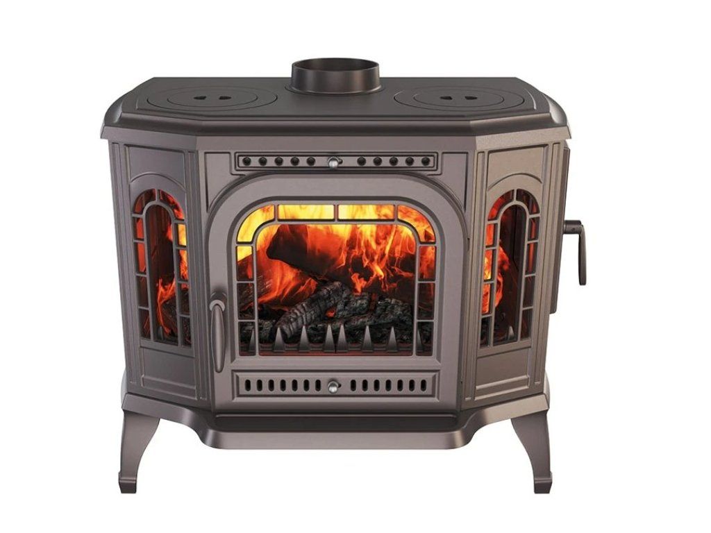 Celolitinová kamna KAWMET P7 PB s varnými plotnami 10,5 kW