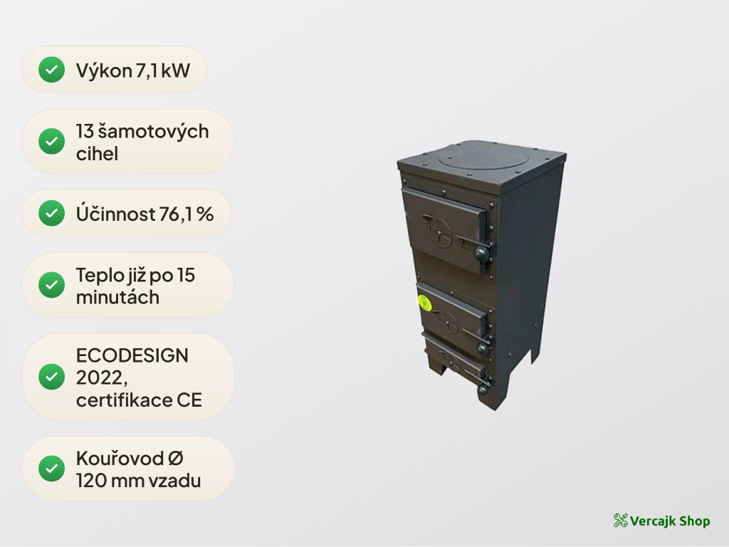 Kamna JANEK připravená k odeslání paletovou přepravou