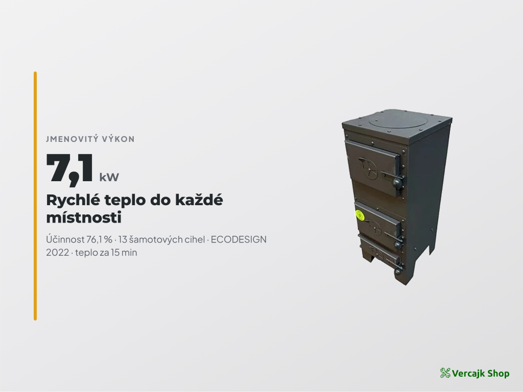 Šamotová kamna JANEK – celkové provedení