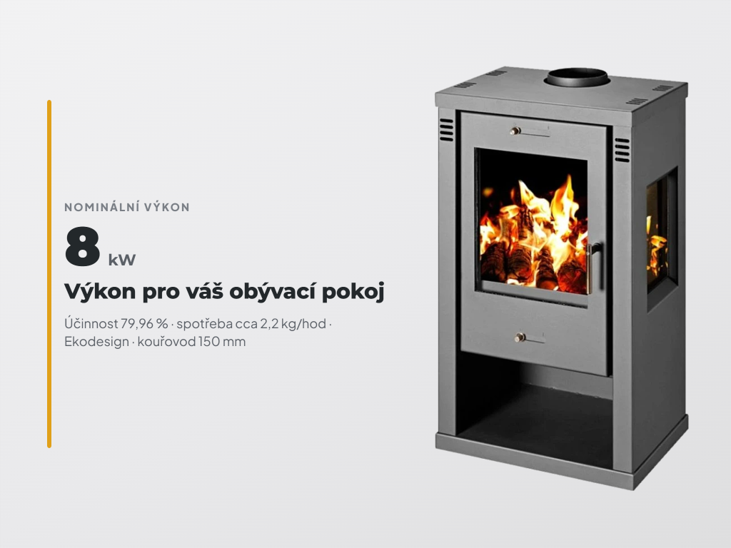 VICTORIA Vision — obsah dodávky krbových kamen