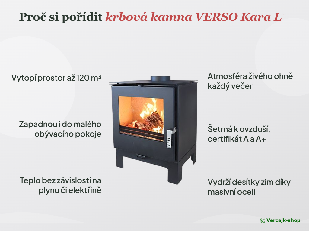 Doprava krbových kamen VERSO Kara L
