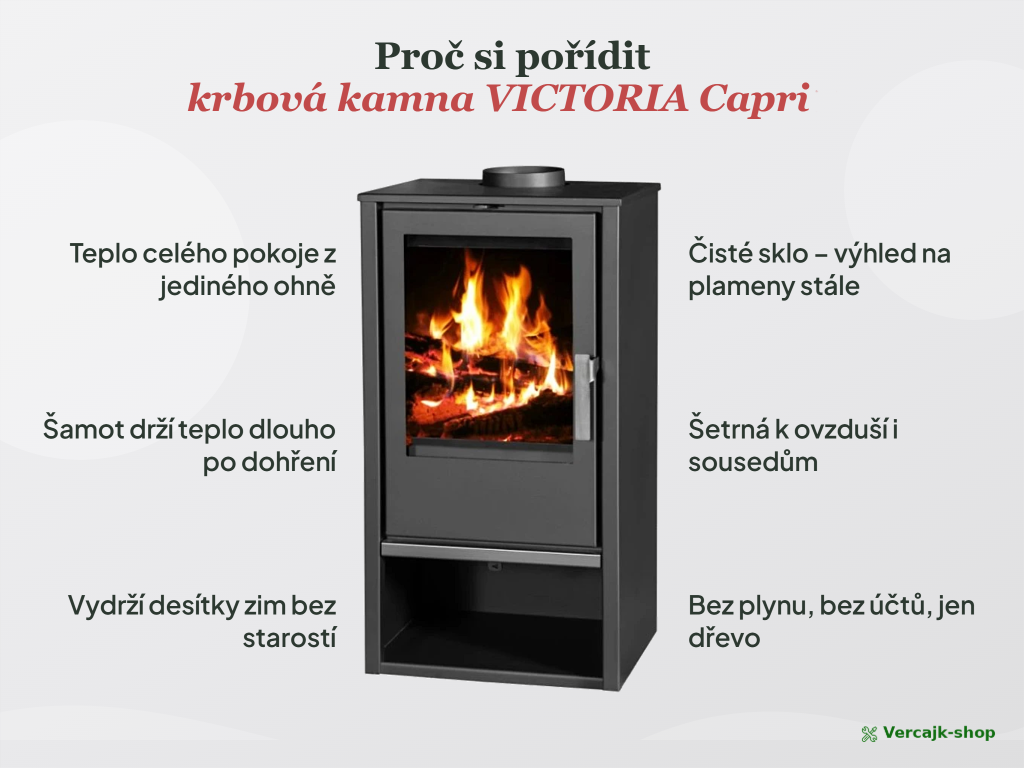 Doprava krbových kamen VICTORIA Capri