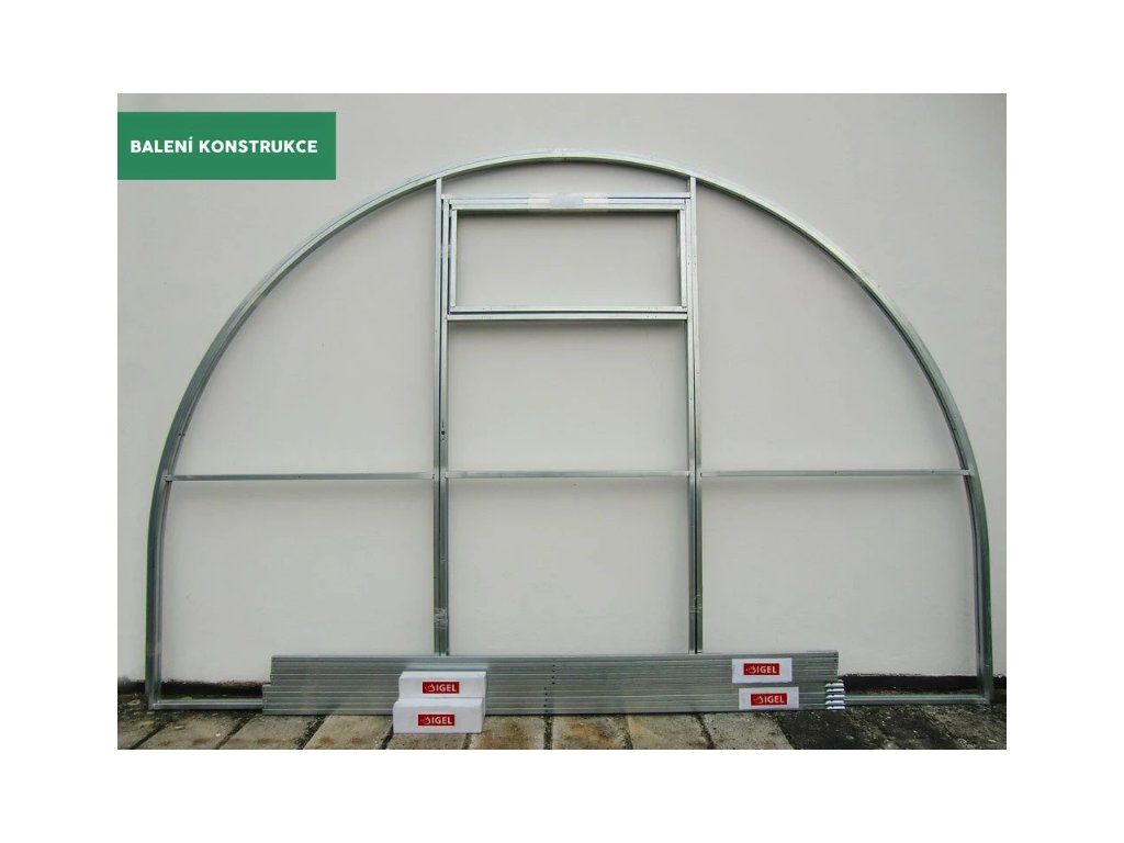 LEGI Tomato 6×2m — detail jeklové konstrukce, galvanický zinek