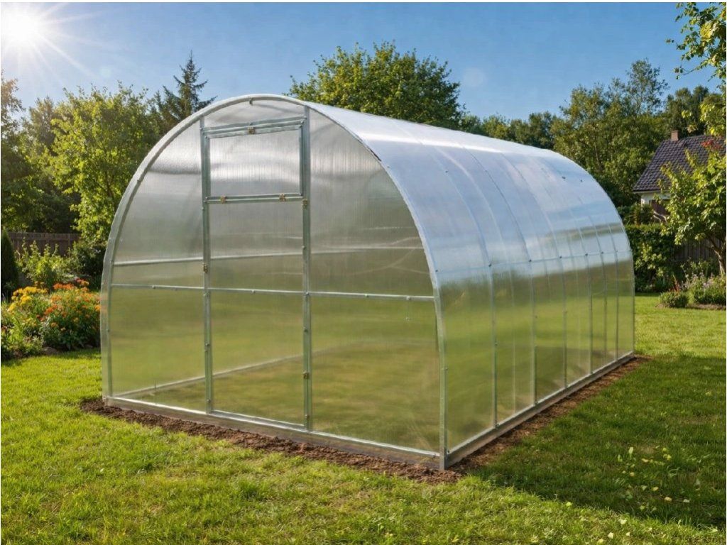 Zahradní skleník LEGI Estragon 8×3 m / 4 mm — vlajková loď řady, 24 m²