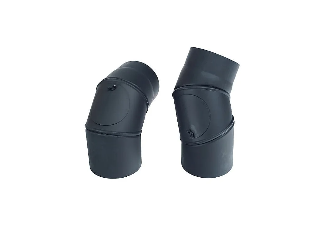 Stavitelné kouřové koleno 150 mm 0–90° silnostěnné