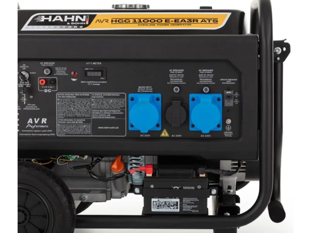Motor R500 elektrocentrály Hahn & Sohn — detail