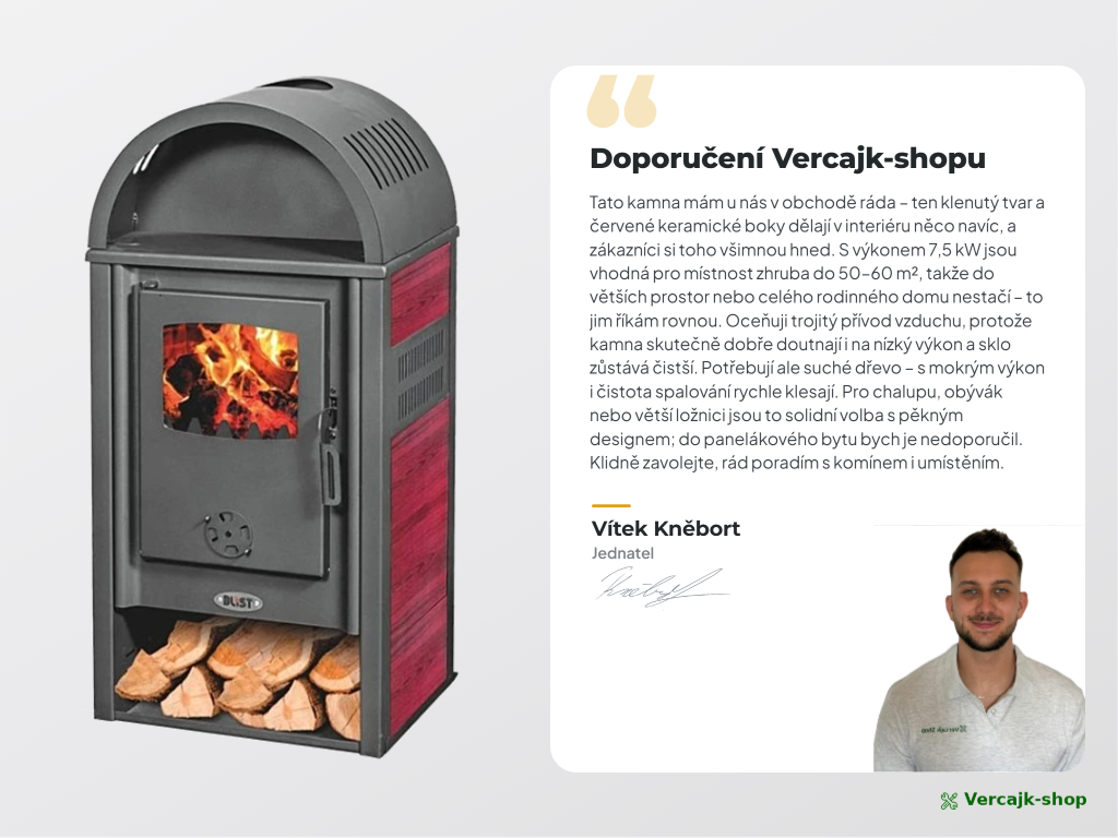 VIENNA S Ceramic — popelník a úložný prostor na dřevo