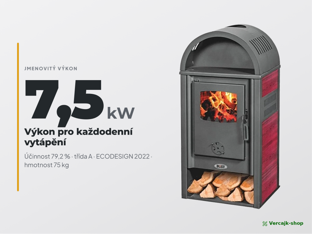 VIENNA S Ceramic — horní vývod kouřovodu 120 mm
