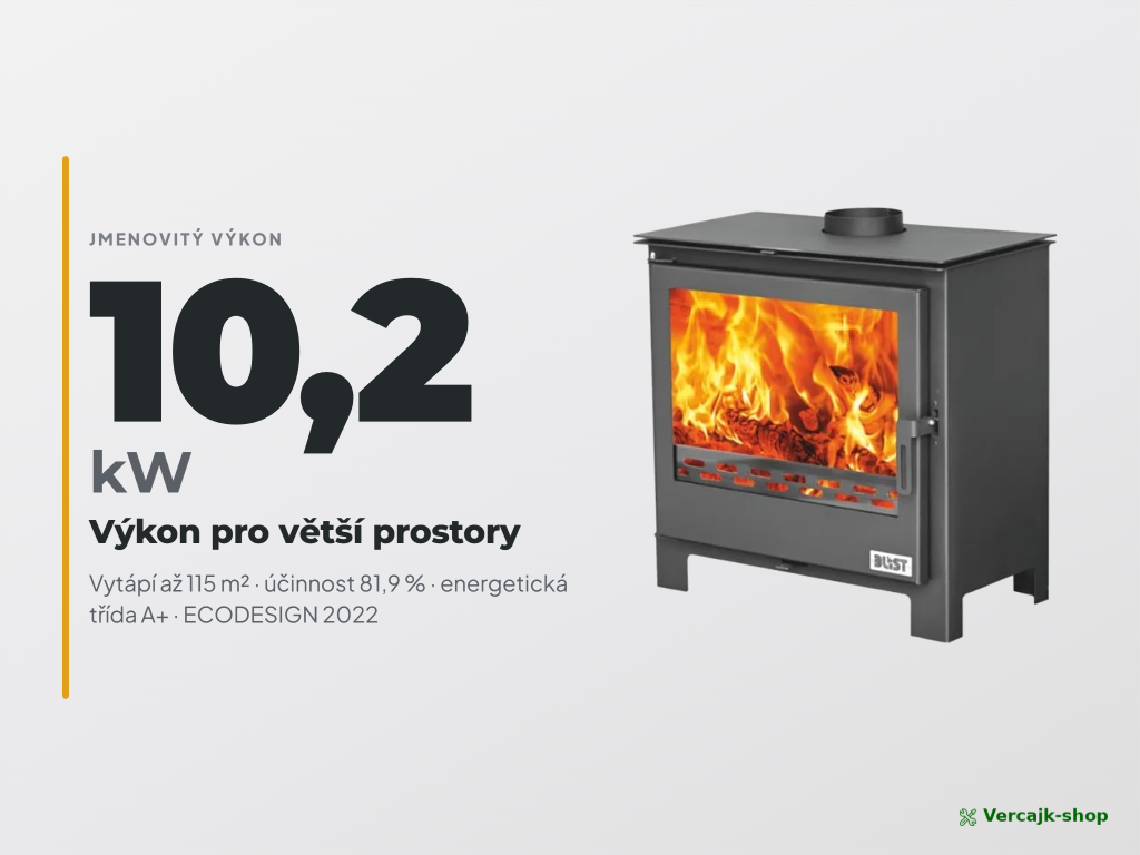 BLIST B MAX 2 — horní vývod kouřovodu 150 mm