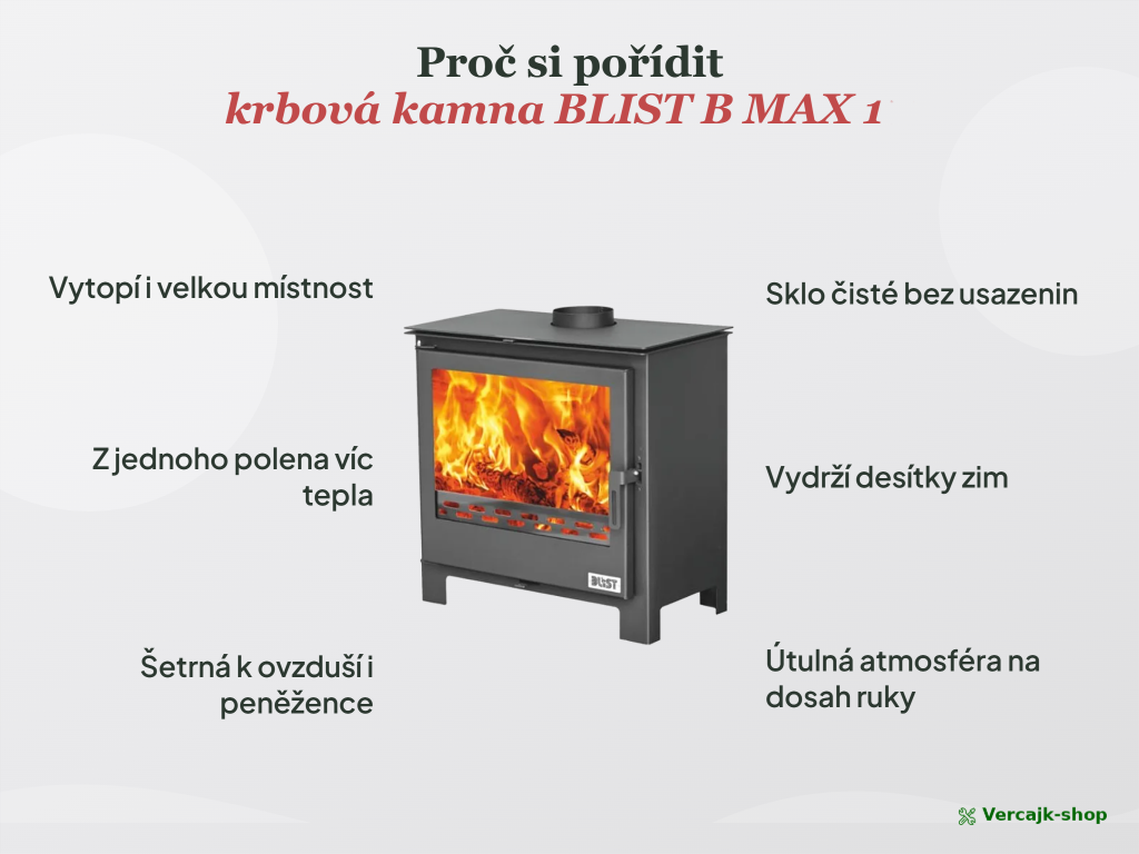 BLIST B MAX 1 — horní vývod kouřovodu 150 mm