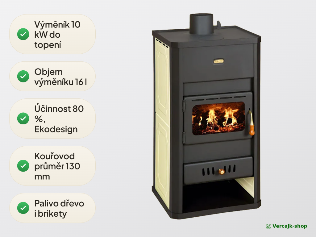 PRITY S3 W13 — klapka přívodu vzduchu a prosklená dvířka