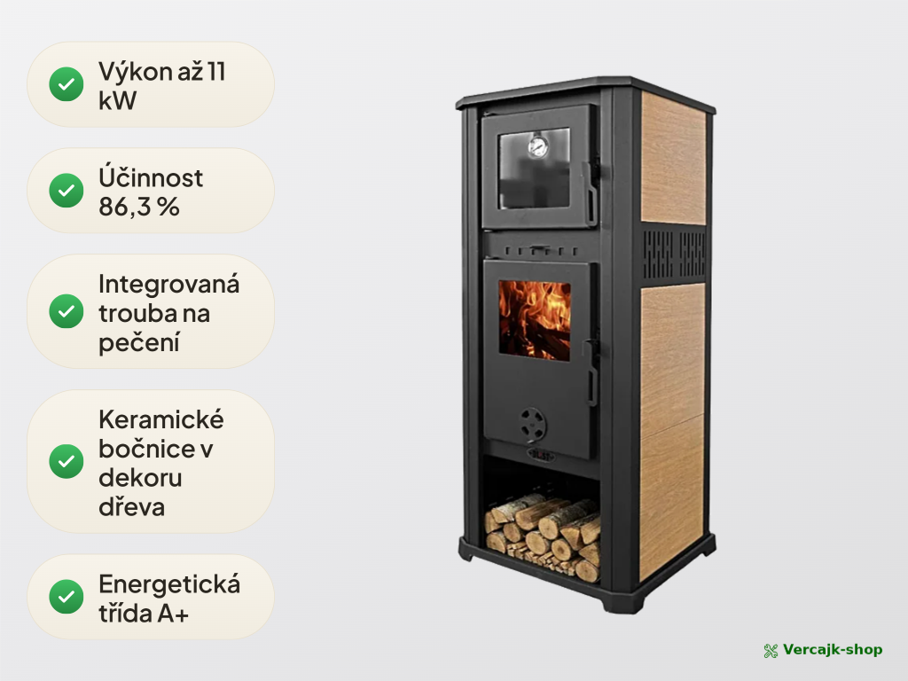 Blist Roma S Ceramic — trouba na pečení v horní části kamen