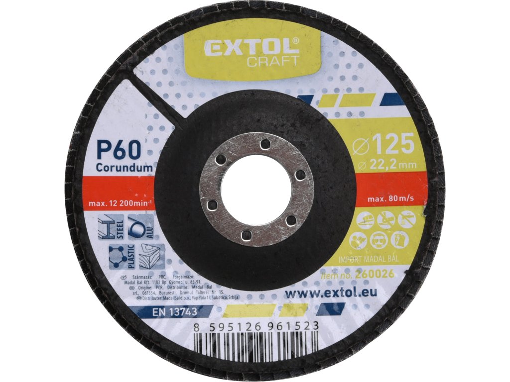 Lamelový brusný kotouč – ilustrační foto