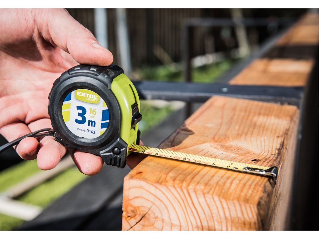 Svinovací metr EXTOL CRAFT 3 m × 16 mm