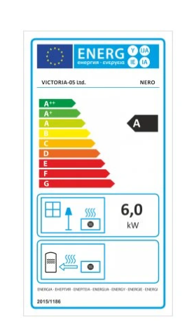 VICTORIA Nero — detail ocelového korpusu, dvířek s keramickým sklem a nízké siluety