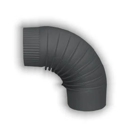 Koleno kouřové 120 mm / 90° BLIST